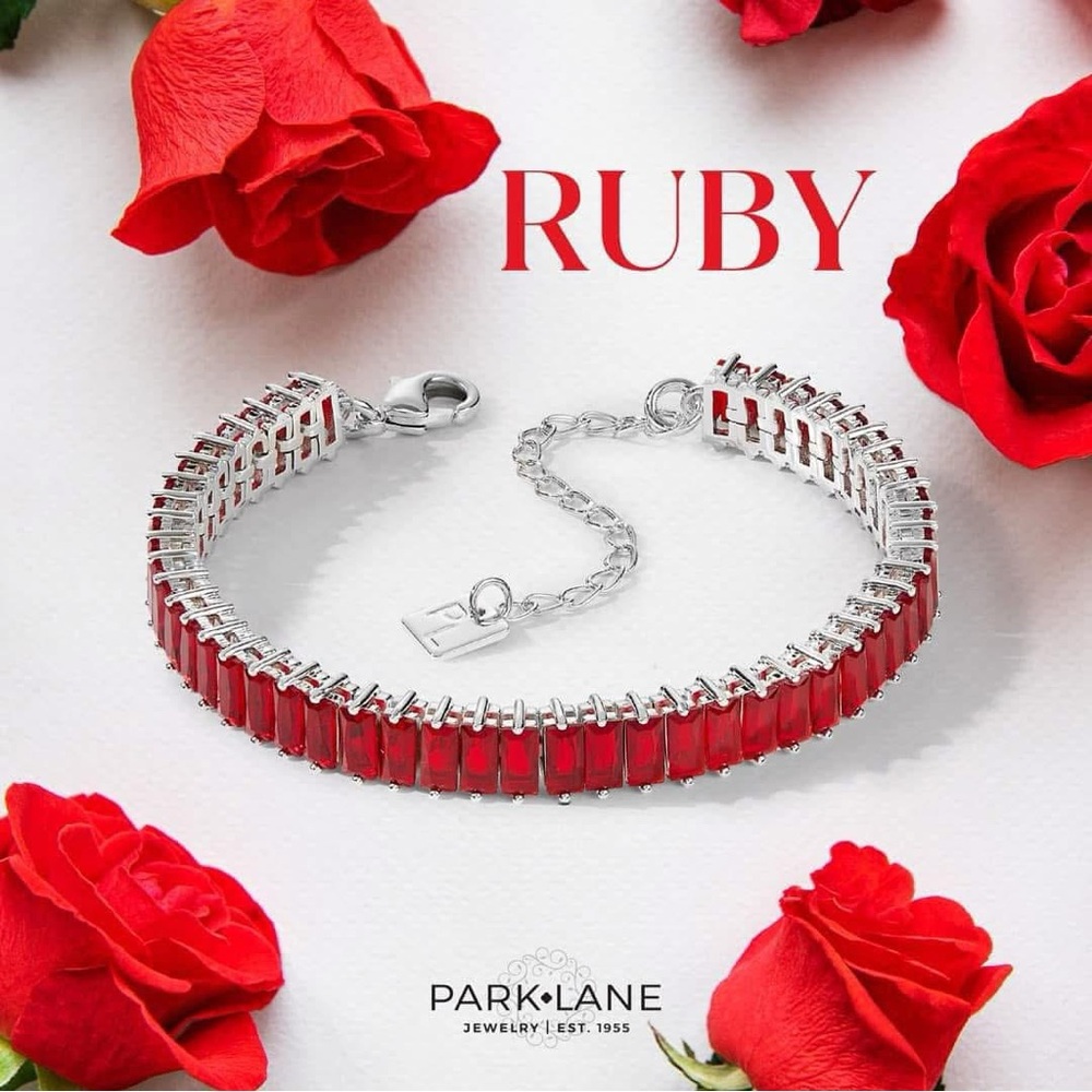 Park Lane Ruby Red Tennis Bracelet NWT